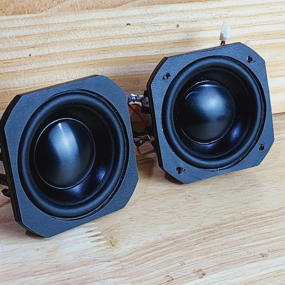 Paar = 2 Stück triffhanischer, unvergleichlicher 2-Zoll-Aluminiumkegel-Woofer mit voller Reichweite für HiFi-AV-Autoschreibtisch-Audio Image