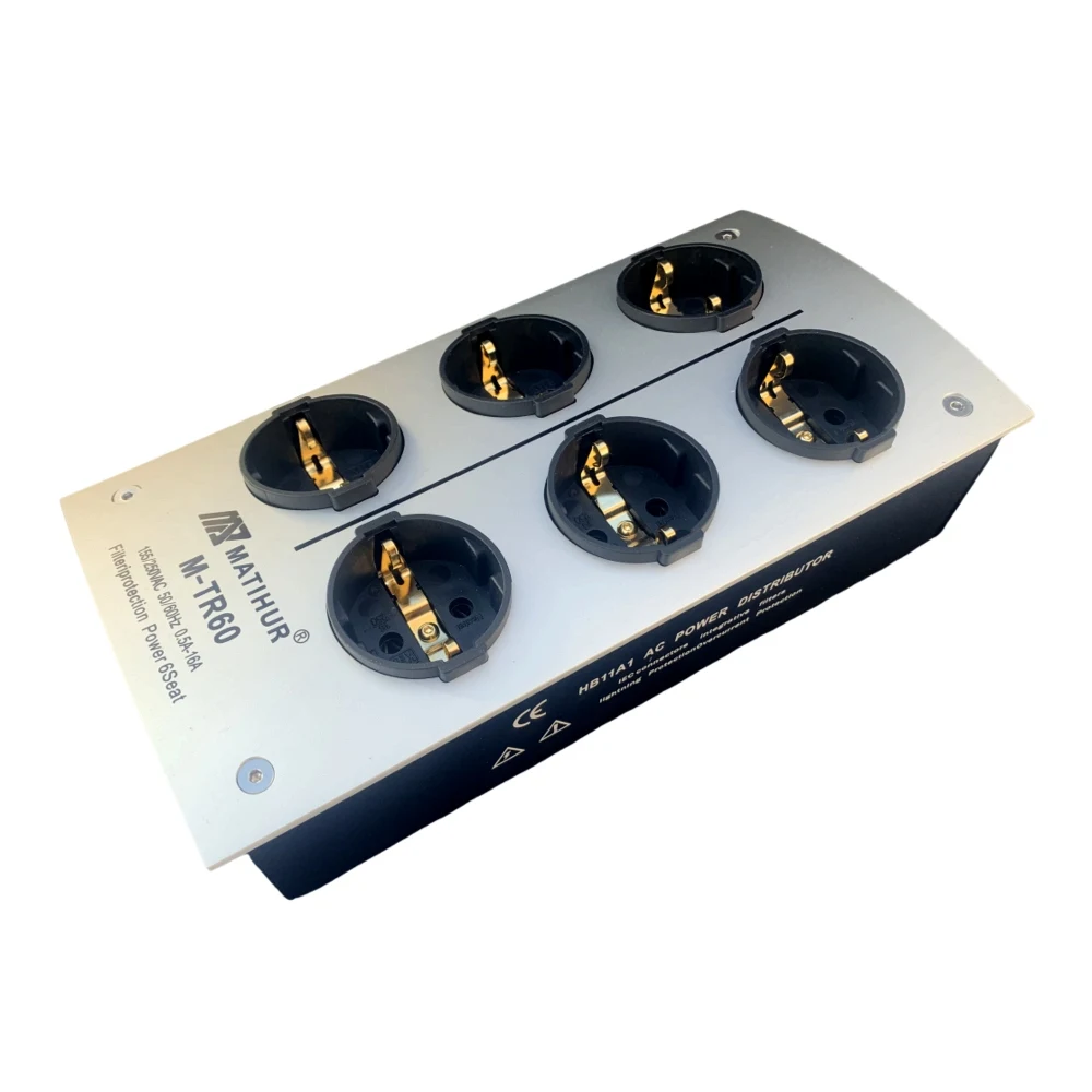 HiFi MATIHUR M-TR60 AC Power Filter Buchse Rauschunterdrückung Überlastung Schutz Spannung Funktion Audio Verstärker EU Stecker Bord Image