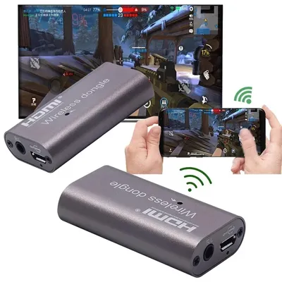 Wireless HDMI Display Dongle Adapter TV Stick Video Konverter Empfänger Bildschirm Teilen Streaming Image