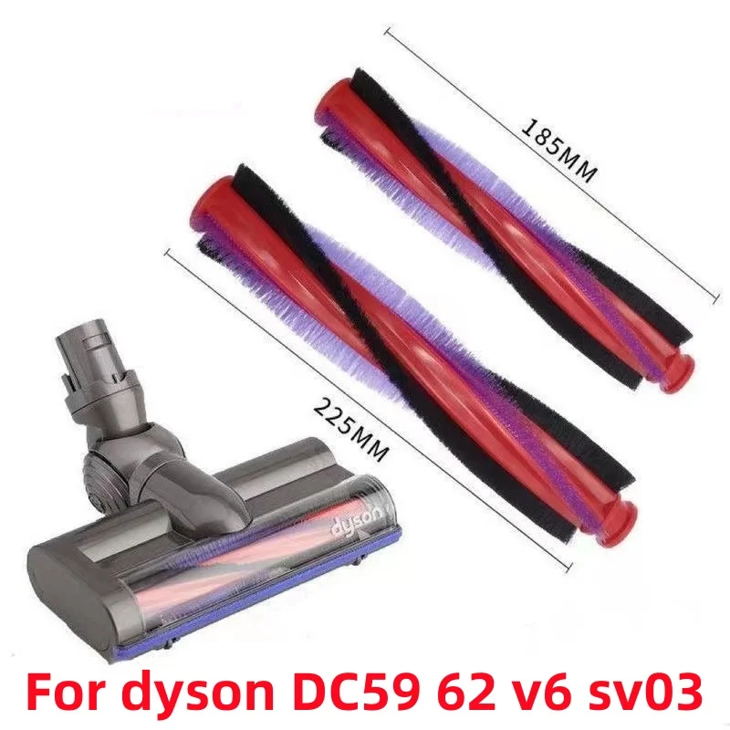 Geeignet für Dyson V6 DC58 DC62 Staubsauger Zubehör Eingebaute Roller Pinsel 185mm/225mm Bürstenkopf Image