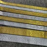 "7METER 1-2 ""2 4-5CM Handgemachte Stickerei Gold Silber Spitze Woven Jacquard Band Kleidung Straps"