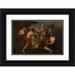 Antonio Molinari 24x17 Black Ornate Framed Double Matted Museum Art Print Titled: A Historical Scene