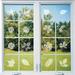 Leaf Shape Window Decals Bird Protection Window Stickers for Bird Strike Alarm Bird Repellent