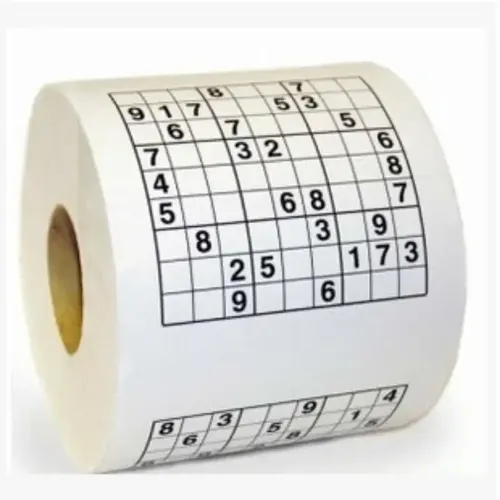 Sudoku Spiel Toiletten papier Büro Home Puzzle Jiugong Englisch