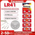 Panasonic ag3 lr41 1 5 V Zellen münze Alkali batterie Knopf batterien sr41 sr41sw Lampen kette