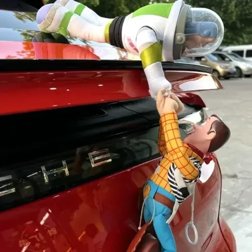 Spielzeug Geschichte Woody Sherif Buzz Lightyear Plüsch puppen Auto Auto Außen dekoration niedlichen