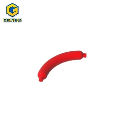 Gobricks GDS-2046 Food Hot Dog/Wurst, kompatibel mit Lego 25994, baut Bausteine für Kinderspielzeug zusammen Image