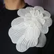 Mode weiß schwarz Stickerei Blume Spitze Applikationen für Kleidung gestickte Pailletten Blumen