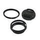 4In1 Für Fujifilm Fuji FinePix X100 X100S X100T Kamera Objektiv Adapter + Objektiv Haube + 49mm UV