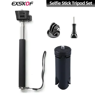 Für GoPro Selfie Stick Desktop Stativ Schraube Adapter Basis Set Für GoPro Hero 13 12 11 10 9 8 7 Insta360 X5 X4 X3 DJI Action 5 4 3