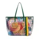 Modische neue bunte Außen tasche Damen handtasche exquisite Handwerks kunst große Kapazität Doppels