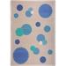 Playful Patterns - Children s Area Rugs Baby Dots 10 9 x 13 2 Blue