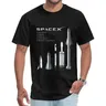 Raum x Logo Unisex Baumwolle T-Shirt Mars Bfr Rakete T-Shirt für Männer Spacex Raumschiff Blaupause