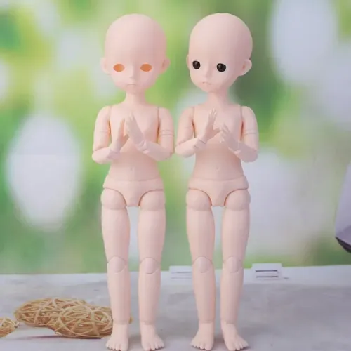 Neue 30cm bjd Puppe nackten Körper und Kopf DIY verkleiden Spielzeug puppen ohne Make-up Gesicht