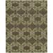 Kalaty Portfolio Area Rug PF-353 Pecan Rings Scrolls 6 x 9 Rectangle