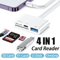 4 in 1 otg Typ C Kartenleser ios zu USB SD TF Speicher kartenleser für iPad iPhone 14 Tablet iOS