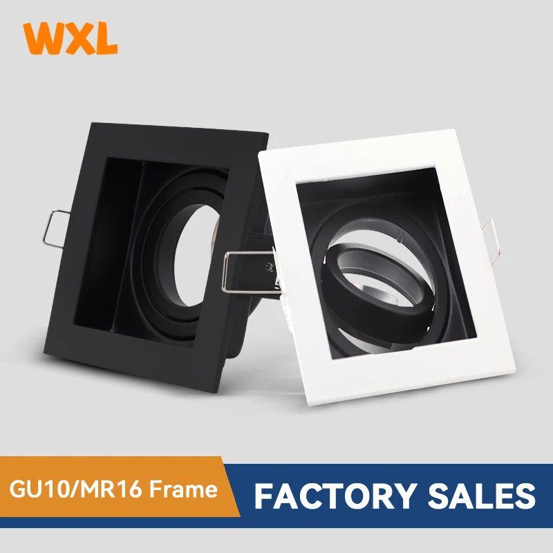 LED-Downlight für GU10-Glühbirnen, Montagerahmen, Deckeneinbauleuchte, LED-Spot-Beleuchtung, Schlafzimmer, Küche, Innenbereich, LED-Downlight-Lampe