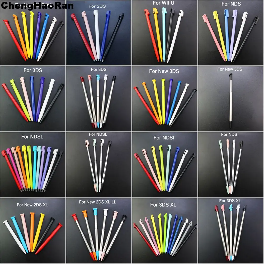 1Set 5-12 stücke Kunststoff/Metall Touchscreen Stylus Stift Spielkonsole Stift für NDSL NDSi NDS WIIU 2DS 3DS XL LL Neue 3DSXL LL Neue 2DSXL Image