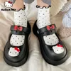 Sanrio Hallo Kitty rosa Frauen Sandalen y2k lässige Mode dicke Sohle Sommer neue Schuhe Kawaii