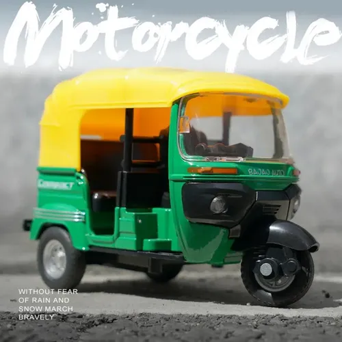 Dreirad Modell Legierung mit Ton und Licht zurückziehen Auto Modell Spielzeug Motorrad Modell