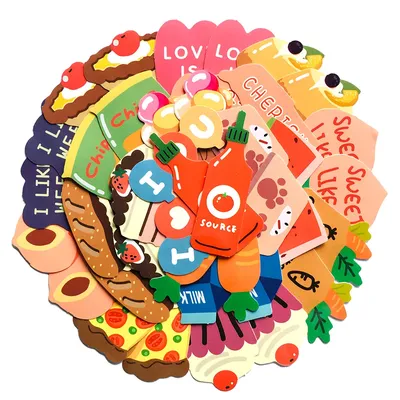 40 teile/paket Bunte Koreanische Lebensmittel Aufkleber Wasserdicht Skateboard Motorrad Gitarre Gepäck Laptop Fahrrad Aufkleber Kinder Spielzeug Image