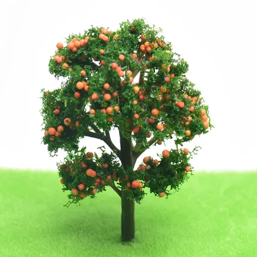 Kunststoff Obstbaum ho Maßstab Zug Layout Garten Sand Tisch Modell Landschaft Zug Eisenbahn Miniatur