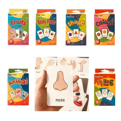 Kinder Montessori lernen Englisch Wörter Karte Tasche Flash-Karten frühen Lernspiel zeug für Kinder