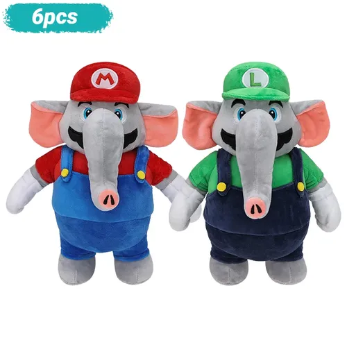 Neue Mario Bros Plüsch Elefant 2 Arten Mario Elefant Luigi Stofftier Puppe Plüsch Kinder Geschenke