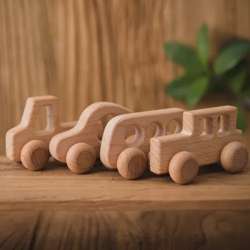 Baby Holzauto Holz Kinder block für Babys bpa kostenlos Bio Buche Tierform Baby Spielzeug Auto