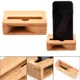 Bambus Sound verstärker Lautsprecher Holz halter Holz Desktop Stand Handy Lautsprecher halter