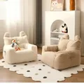 Kinder sofa Baby liest faul Sofa Baumwolle und Leinen Lamm Wolle Stoff niedlichen kleinen Sofas tuhl