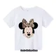 Cartoon Minnie Maus Druck T-Shirt für Mädchen im Alter von 3-14 Sommer Kindermode T-Shirt