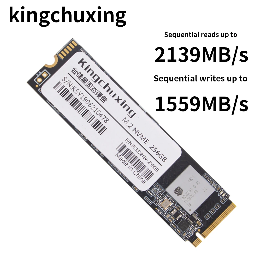 Kingchuxing SSD M2 512 GB NVME SSD 1 TB 128 GB 256 GB SSD M.2 2280 PCIe Festplatte Internes Solid-State-Laufwerk für Laptop Image