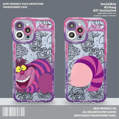 Disney cheshire cat phone case für apple iphone xr se 15 pro 11 pro 7 6s 14 pro max 13 12 mini xs x