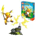 Pokemon Figur Raichu Pikachu Block Spielzeug Baukasten (73 Stück) Bausteine DIY Lernspiel zeug