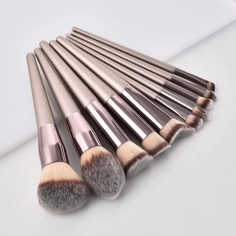 Make-up Pinsel Set, Foundation Make-up Pinsel, Puder Rouge Faser Stift, profession elle Make-up-Tools, Beauty-Kosmetik, 10 Stück
