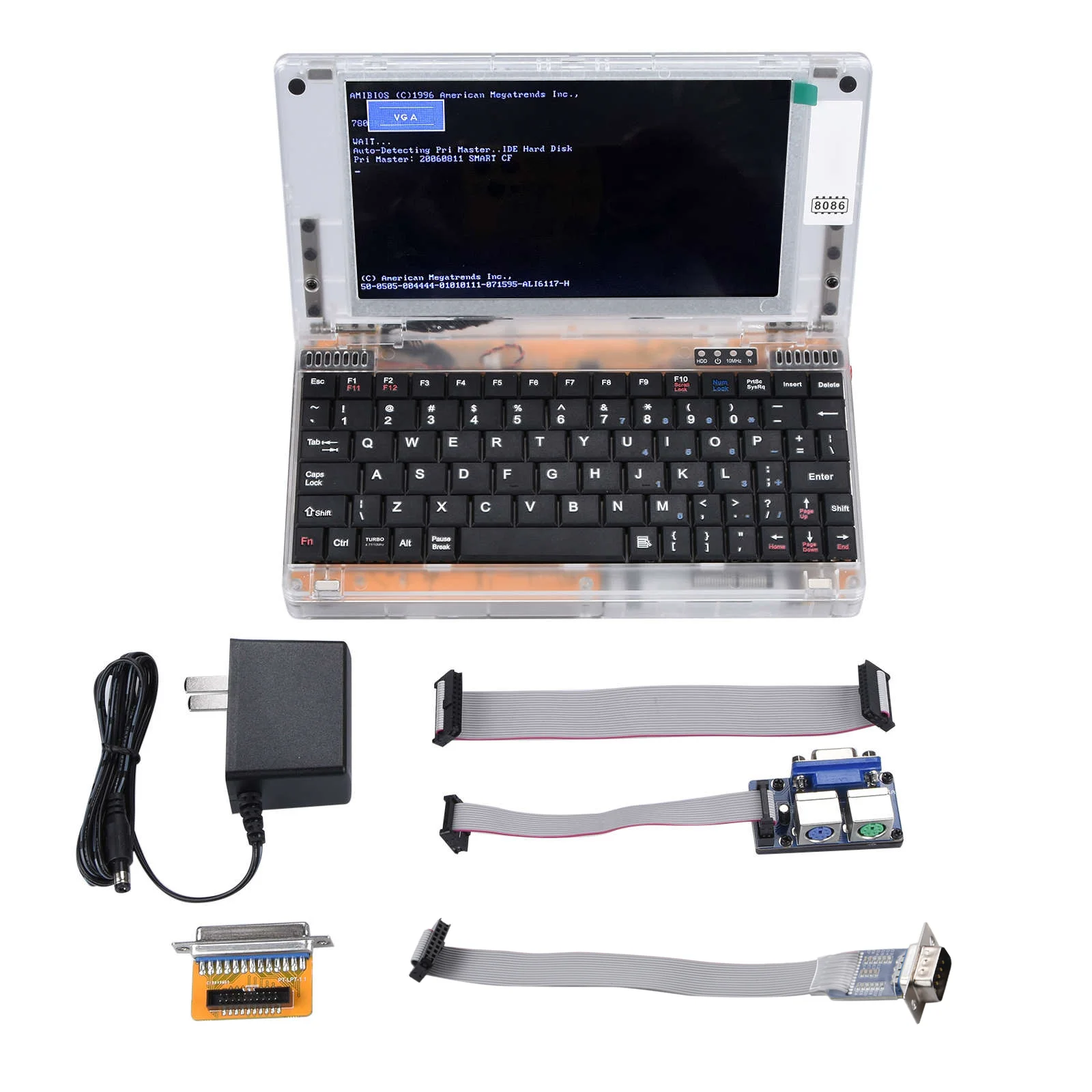 Pocket 8086 DOS-System Retro-Notebook-VGA-Grafikkarte für IBM PC-kompatiblen Handheld-Computer 8086 CPU 4,77 MHz 640 KB RAM Image