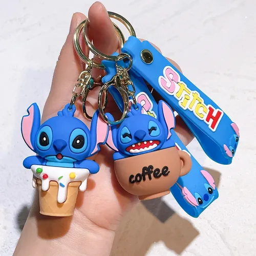 Disney Lilo & Stich Spielzeug Schlüssel bund Anime Anhänger Schlüssel bund Frauen Auto Schlüssel