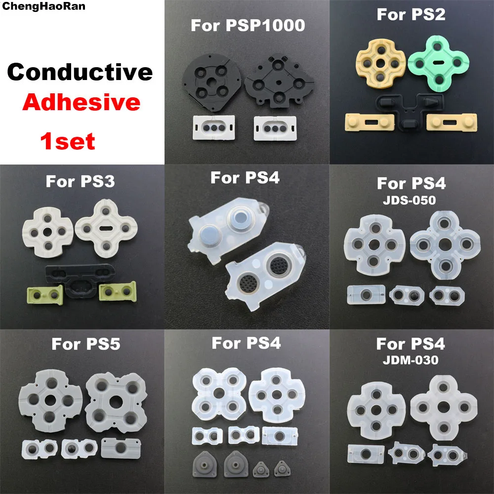 1Set Ersatz Leitfähige Silizium D Pads Gummi taste für PS2 PS2 PS3 PS4 PSP1000 Controller Reparatur Teil Image
