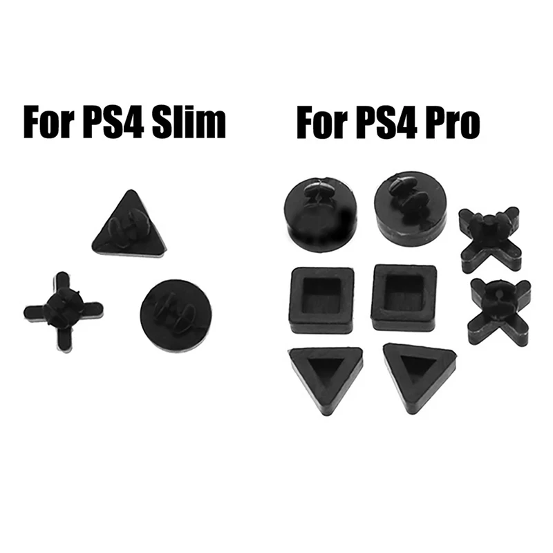 3/8pcs Silikon boden Gummi Fuß polster Abdeckung Kappe Set für Sony PS4 Pro / PS4 schlanke Konsole Gehäuse Fall rutsch feste Füße Abdeckung Image