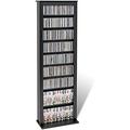 GEROBOOM 64 Slim CD DVD Media Tower in Black