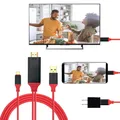 Usb c zu hdmi-kompatibles tv adapter kabel hoch auflösendes 4k tv kabel für macbook samsung galaxy