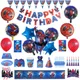 1set Spiderman Geburtstag Party Dekorationen Luftballons Einweg Geschirr Große Spinne Partei Folie