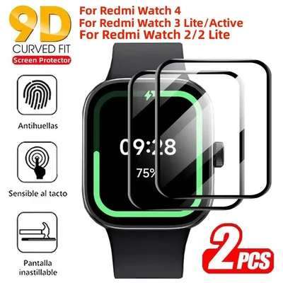 2 Stück gebogene Displays chutz folie für Xiaomi Redmi Uhr 4 kratz feste Schutz folie Redmi Uhr 2 3 Image