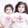 Geschwister Schwester Passenden T-shirts Große Schwester Kleine Schwester Matching Shirts Kinder