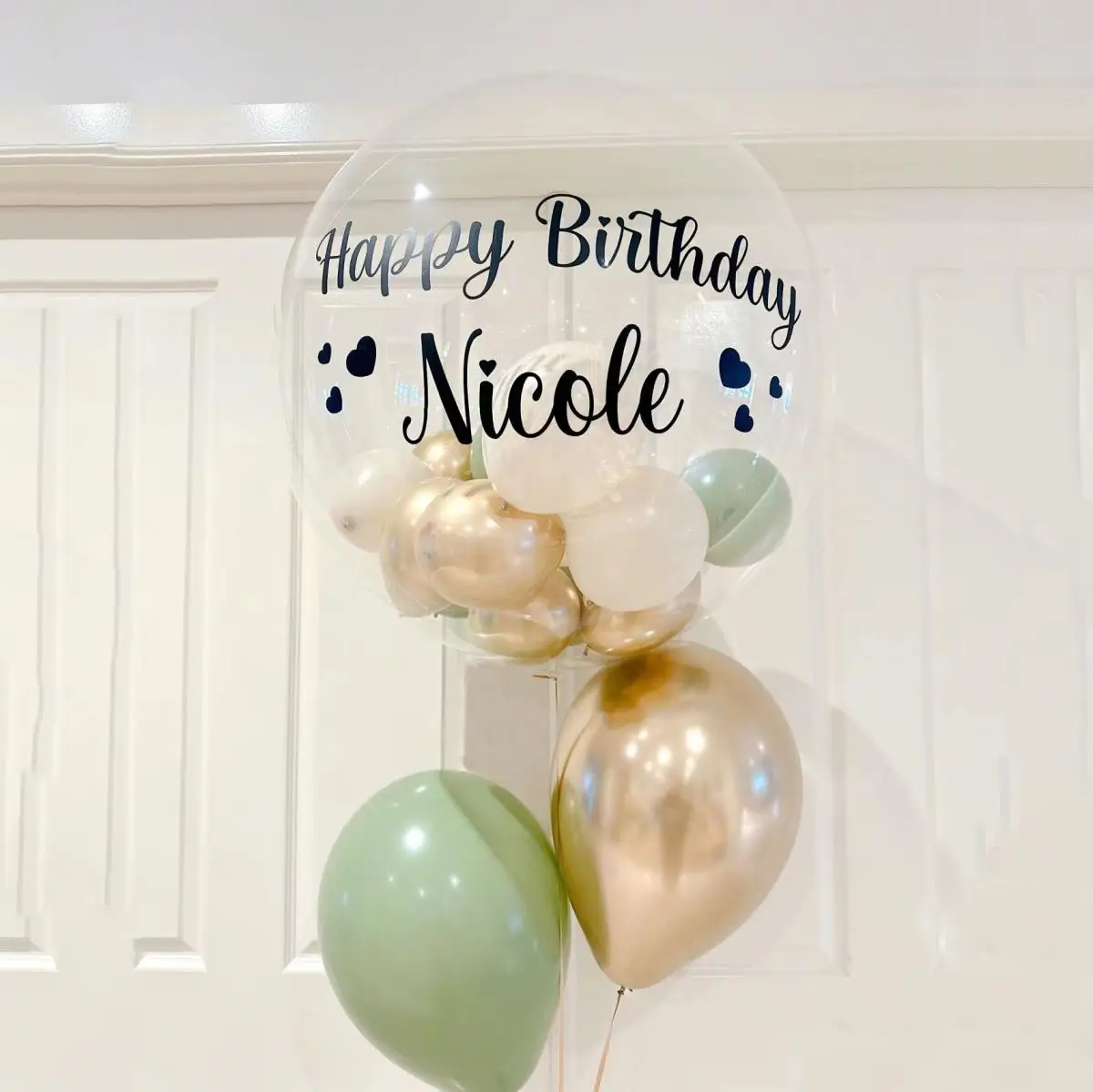 1pc benutzerdefinierte Name Aufkleber personalisierte Aufkleber für Bobo Ballon Geburtstag Dekoration Baby Shower Party liefert Hochzeit Event Dekor Image