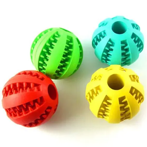 Haustier Hund Spielzeug interaktive Gummi bälle Haustier Hund Katze Welpe Kau spielzeug Ball Zähne