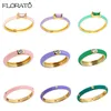 24 Karat vergoldeter Ring in vielen Bonbonfarben, Größe 6/7/8, Weiß, Lila, Rosa, Blau, Damenschmuck,