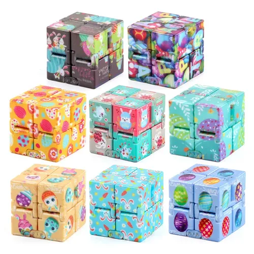 NEUE Nette Anti-Stress-Unendliche Cube Büro Flip Cubic Puzzle Stressabbau Autismus Spielzeug