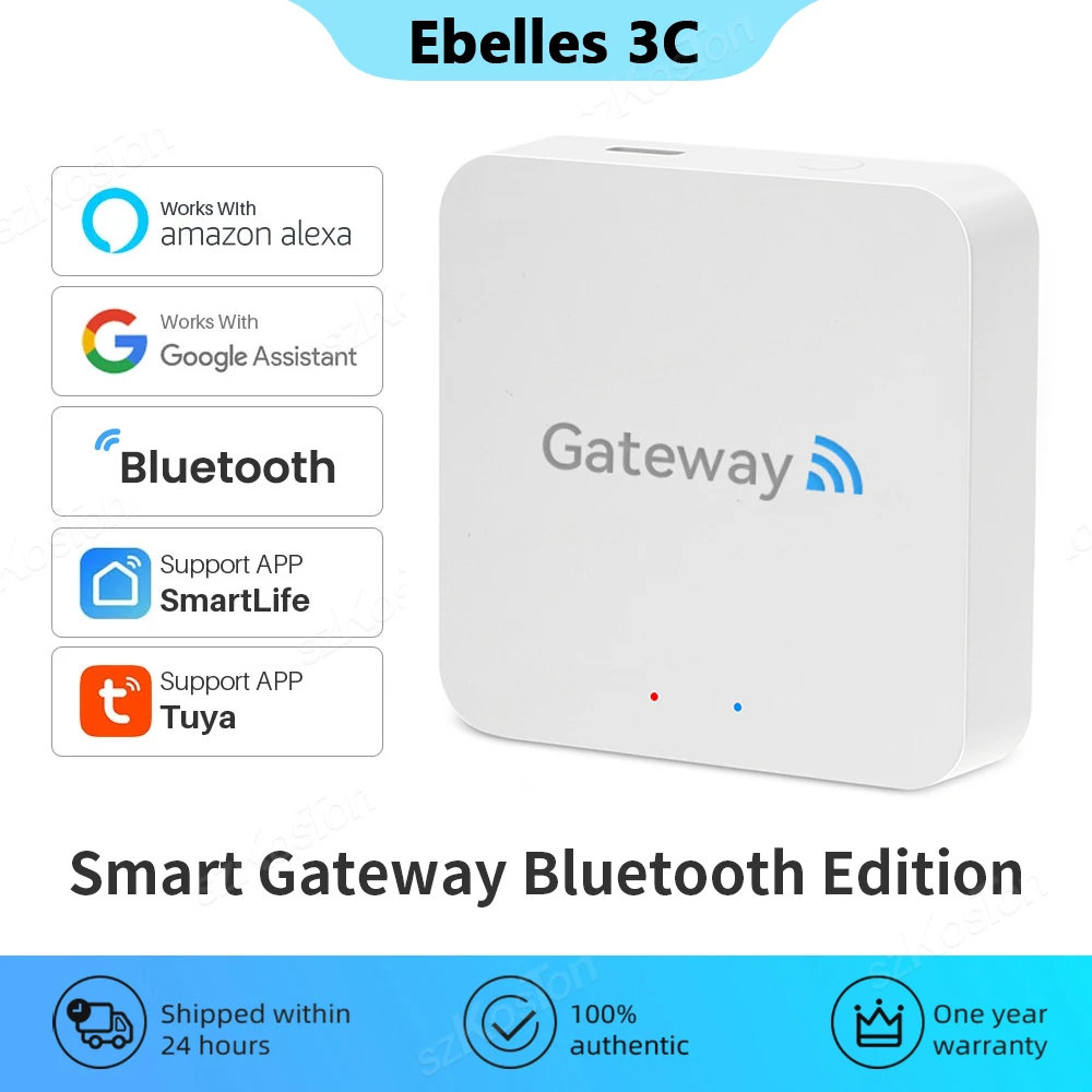 Tuya Smart Gateway Hub Bluetooth-kompatibel Wireless Gateway Smart Home Brücke BT zu WiFi Smart Leben APP Arbeit Mit Alexa google Image